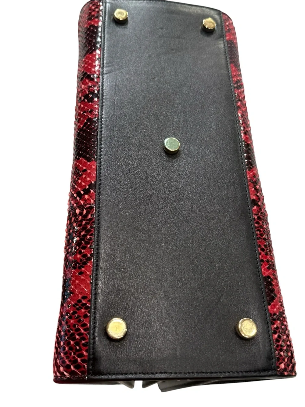 Saint Laurent YSL Sac Dejour Red Python Satchel 355153 LECJ1 - Picture 9 of 16